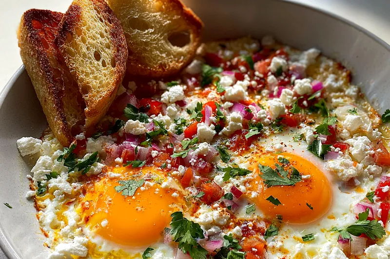 Fresh ingredients for Savory Baked Egg Delight