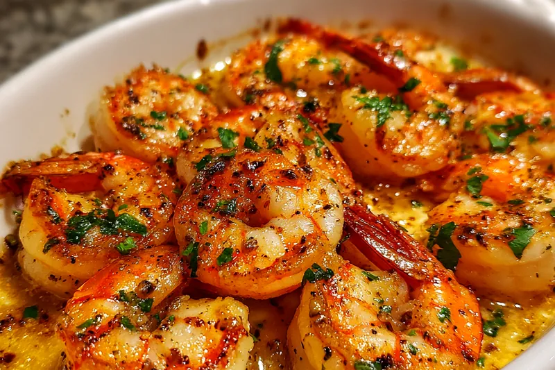 Fresh ingredients for Savory Baked Shrimp Delight