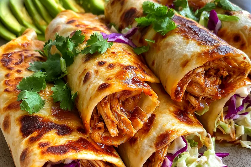 Fresh ingredients for Savory BBQ Chicken Wraps