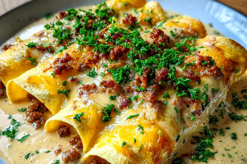 Fresh ingredients for Savory Breakfast Enchiladas Delight