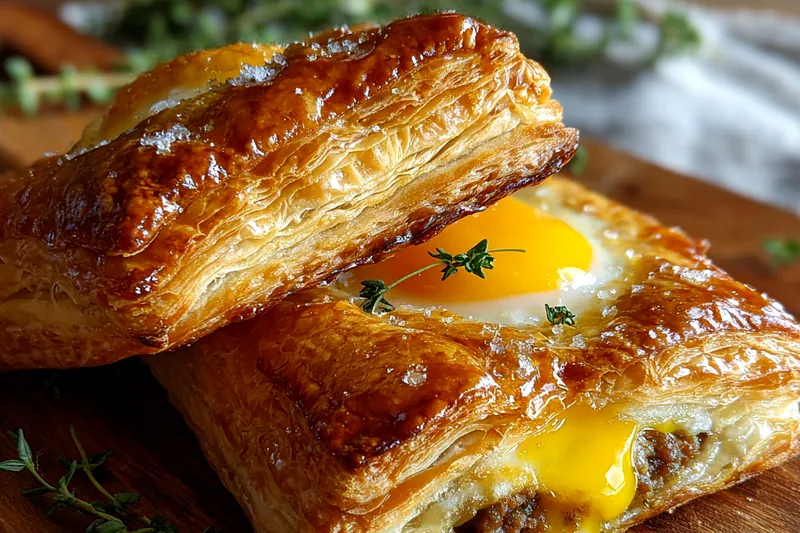 Fresh ingredients for Savory Breakfast Pastry Delight
