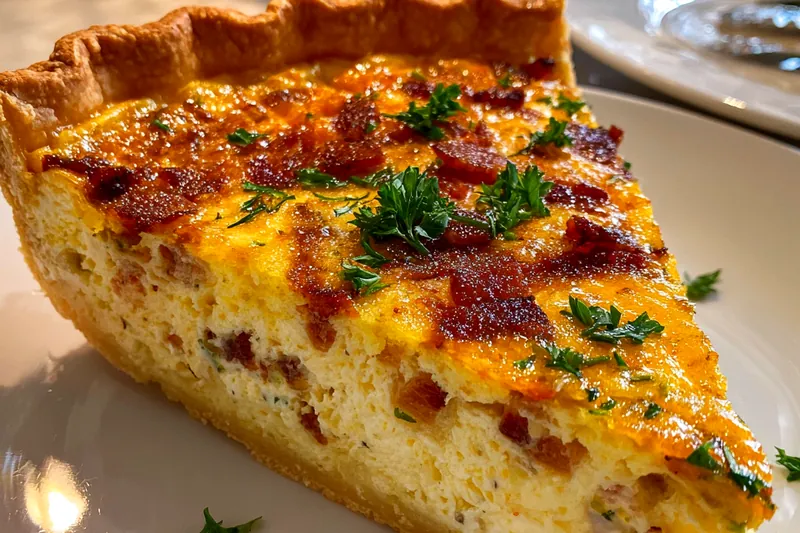 Fresh ingredients for Savory Breakfast Quiche Delight