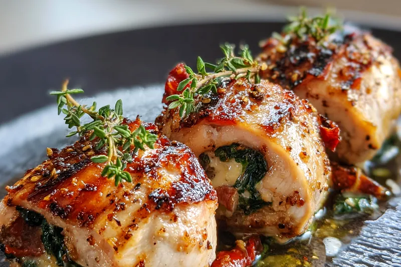 Fresh ingredients for Savory Chicken Rolls Delight