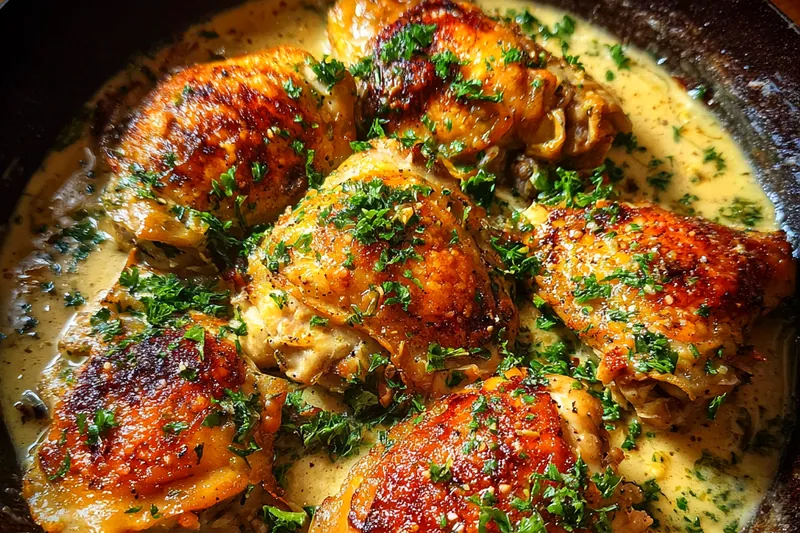 Cooking process for Savory Chicken Skillet