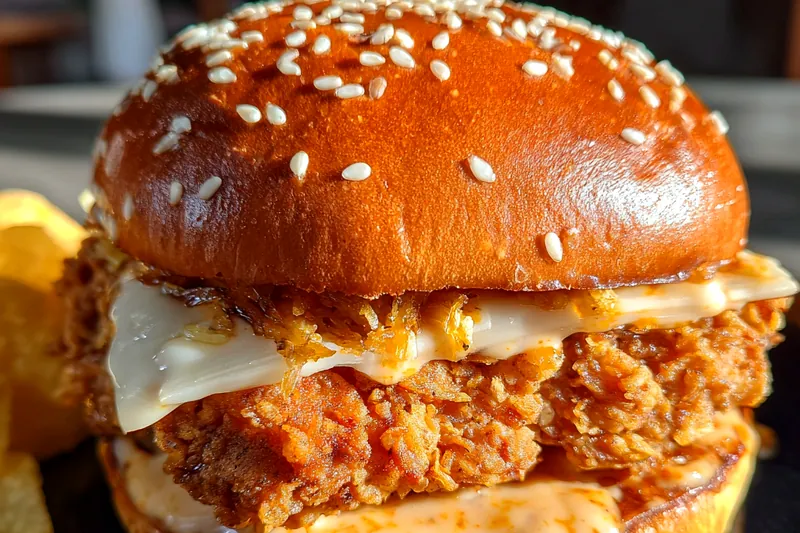 Cooking process for Savory Fried Chicken Sliders