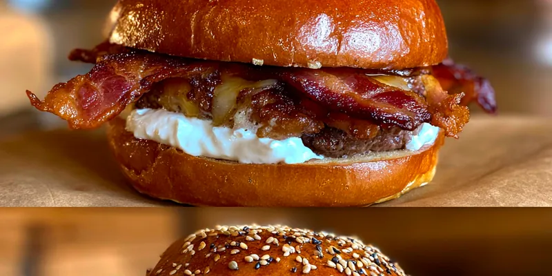 Delicious Savory Garlic Butter Burgers served on a plate