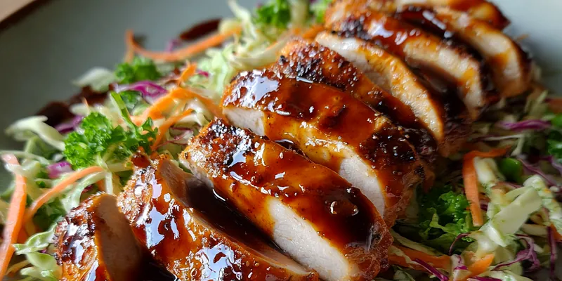 Delicious Savory Glazed Chicken Delight served on a plate