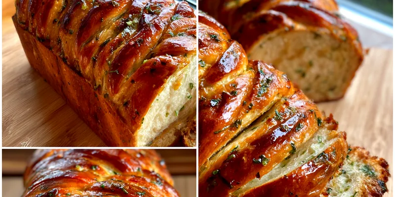 Delicious Savory Herb Cheese Loaf served on a plate