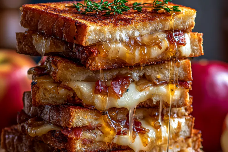 Cooking process for Savory Honey Cheese Delight