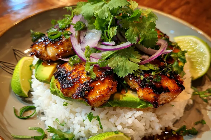 Cooking process for Savory Honey Lime Chicken