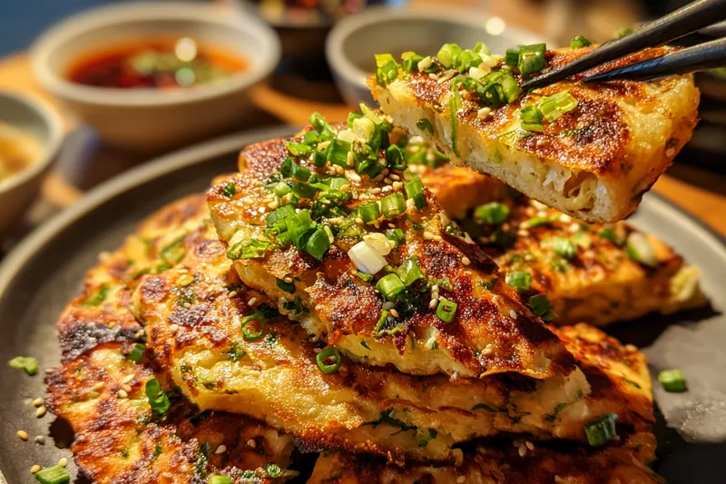Fresh ingredients for Savory Korean Pancake Delight