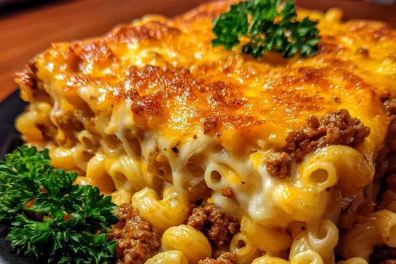 Cooking process for Savory Macaroni Meatloaf