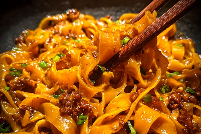 Fresh ingredients for Savory Noodle Bowl Delight