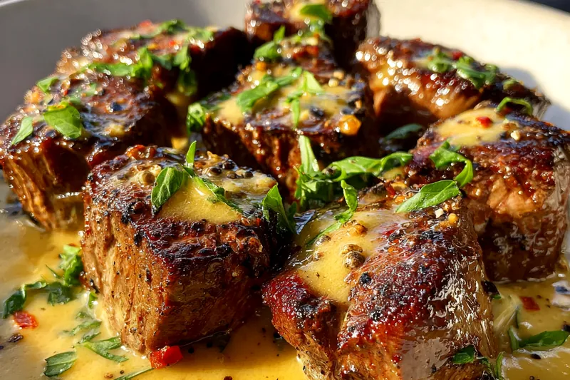 Cooking process for Savory Pork Medallions