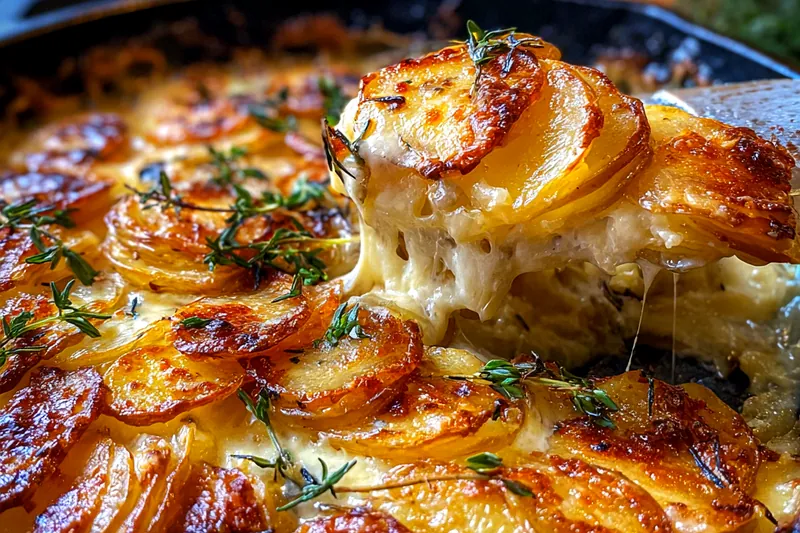 Fresh ingredients for Savory Potato Gratin