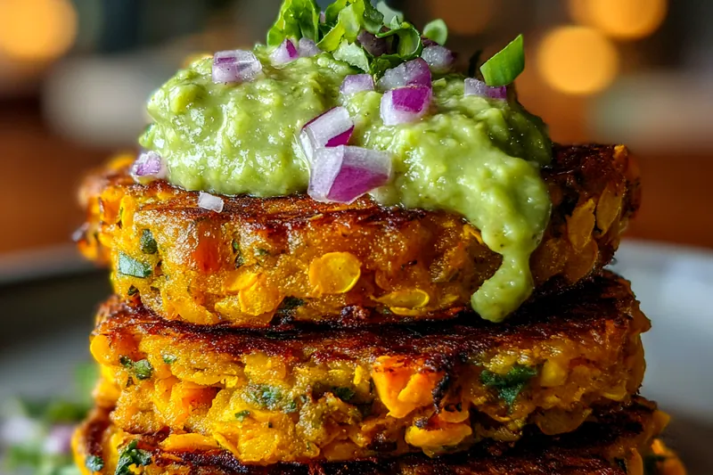 Cooking process for Savory Sweet Potato Patties