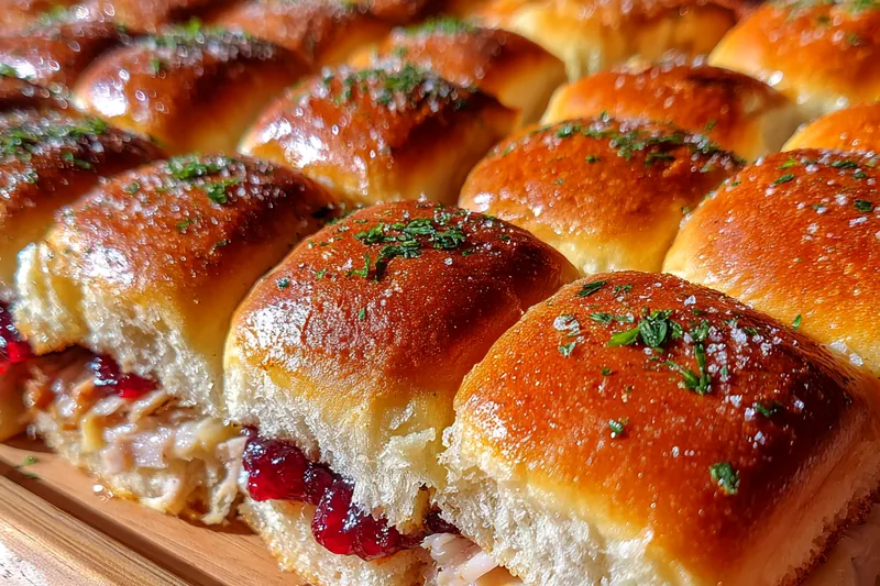 Cooking process for Savory Turkey Sliders Delight