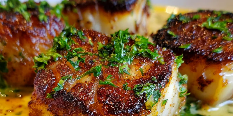 Delicious Seared Cod in Cream Sauce served on a plate