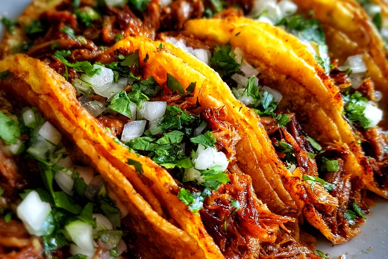 Fresh ingredients for Slow Cooked Beef Tacos
