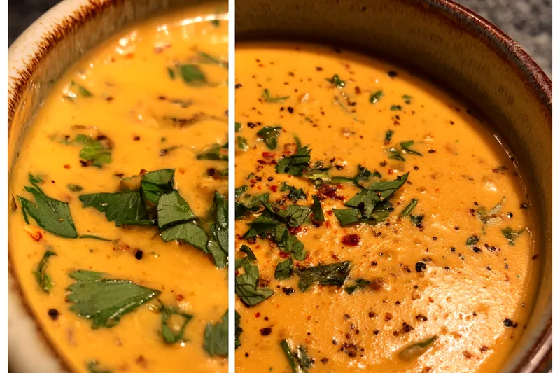 Cooking process for Smoky Spicy Creamy Sauce