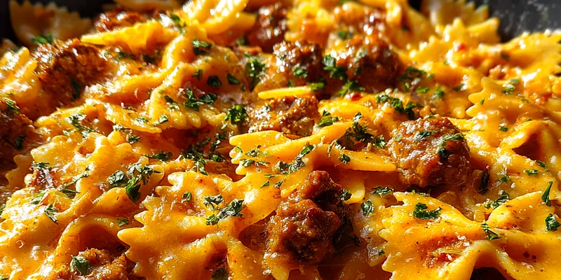 Spicy Creamy Bowtie Pasta