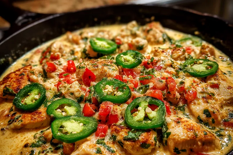 Fresh ingredients for Spicy Creamy Chicken Delight