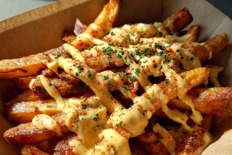 Cooking process for Spicy Loaded Cheese Fries