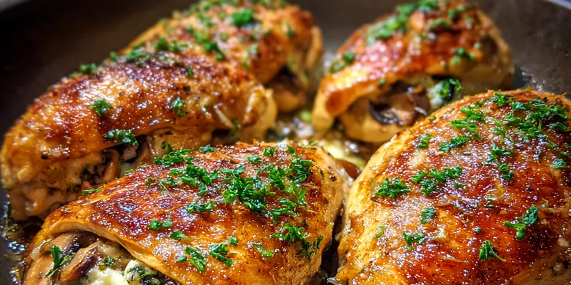 Spinach &amp; Mushroom Stuffed Chicken