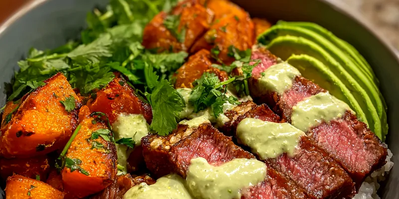 Steak and Sweet Potato Bowls