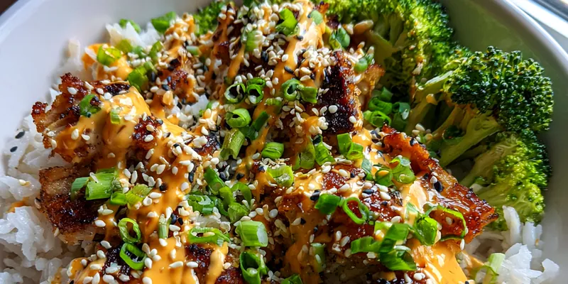 Sticky Glazed Chicken Bowl