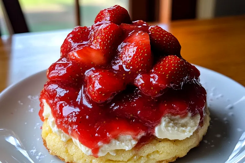 The baking process of Decadent Strawberry Cheesecake Cookies, showing them in the oven