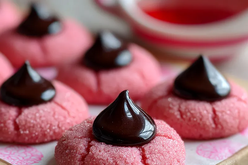 Cooking process for Strawberry Chocolate Kiss Cookies
