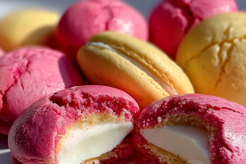 Fresh ingredients for Strawberry Cream Cheese Cookies