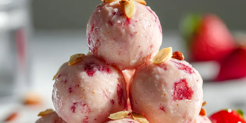Strawberry Nut Cream Balls