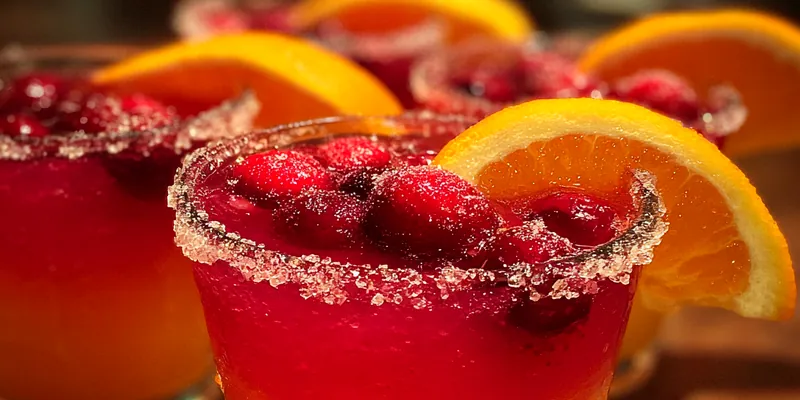Sugary Peach Berry Shots