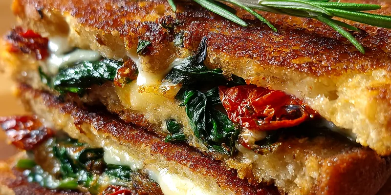 Sun-Dried Tomato Spinach Grilled Sandwich
