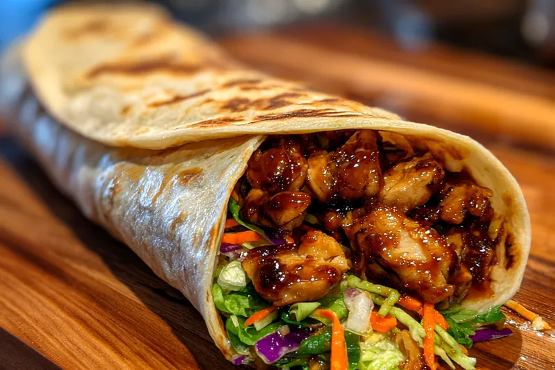 Chef Mitchell cooking Savory Teriyaki Chicken in a skillet, showcasing the delicious sizzling sound and aroma.