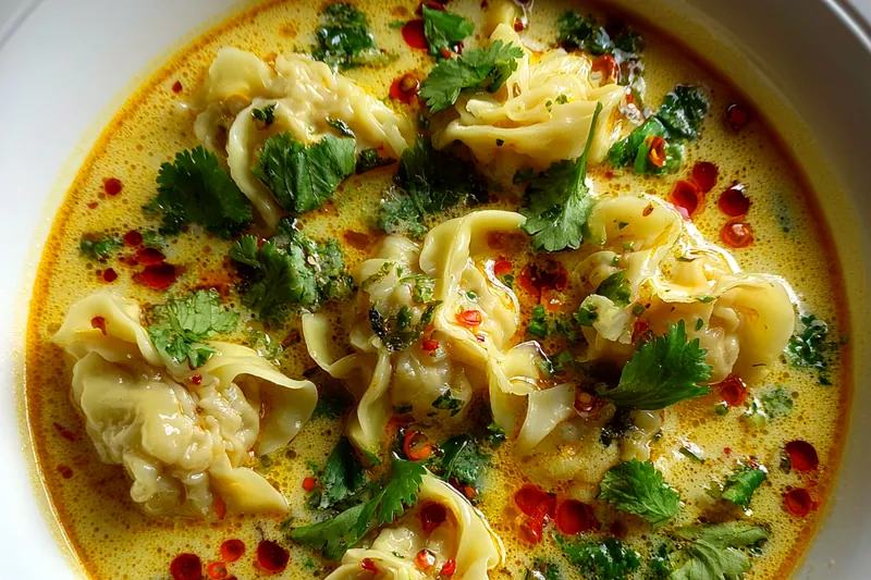 Cooking process for Thai Coconut Curry Soup