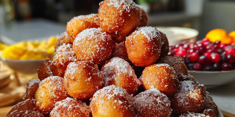Traditional Dutch Oliebollen