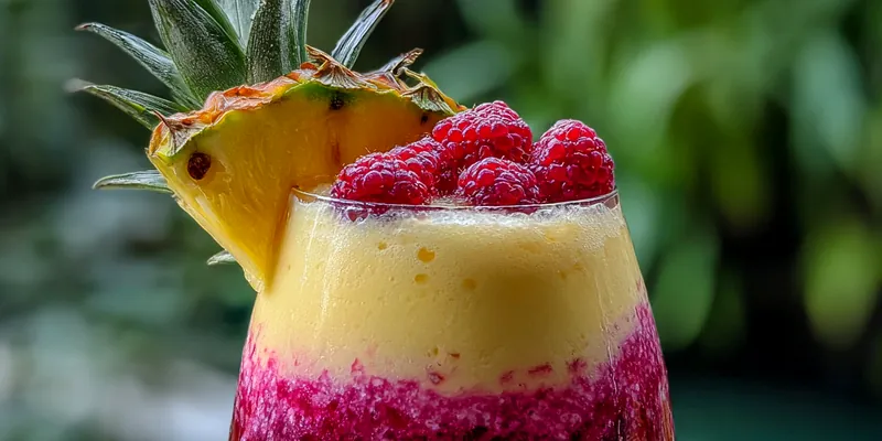 Tropical Sunrise Layered Smoothie