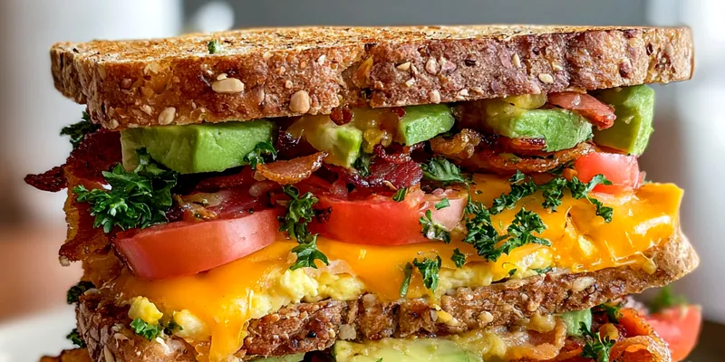 Ultimate Breakfast Club Sandwich