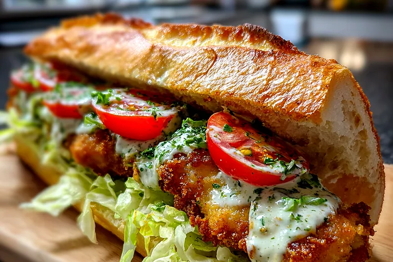 Golden brown panko-breaded fish strips frying in a skillet with oil bubbling around the edges