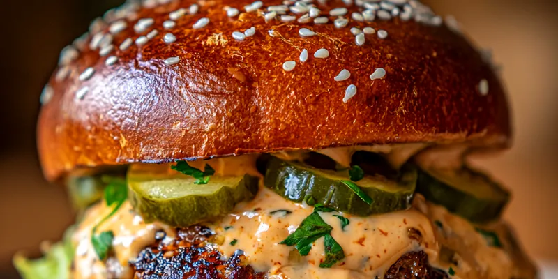 Ultimate Pub Burger with Secret Sauce