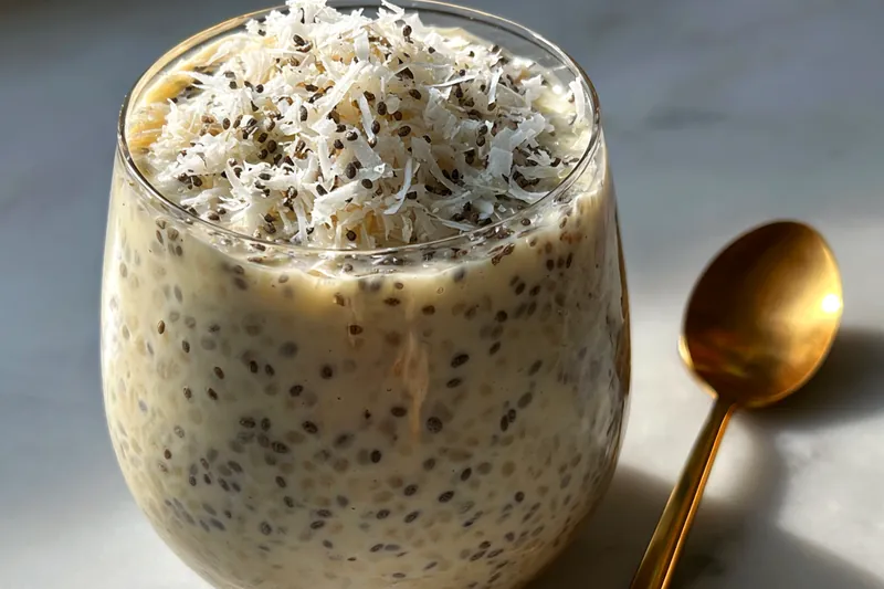 Cooking process for Vanilla Coconut Chia Delight