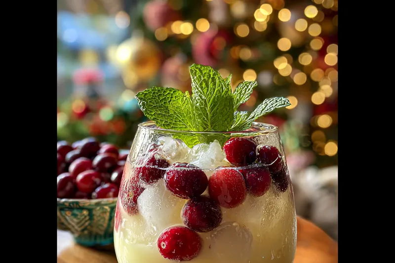 A colorful array of fresh fruits and juices for Festive White Christmas Punch preparation.